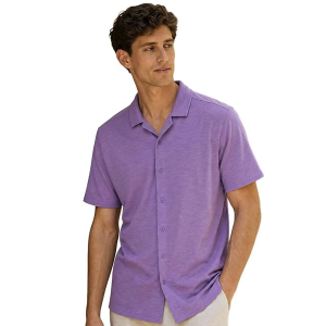 Cuban Collar Knitted Shirt for Men | Knitted Shirt | Relaxed Fit