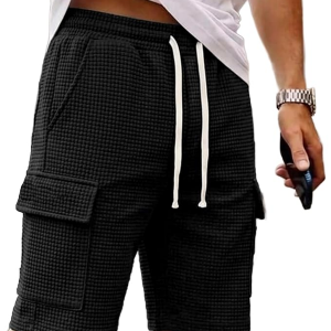 Classic Relaxed Fit Cargo Stretch Shorts for Mens