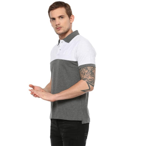 Men's Half Sleeve Polo Collar T-Shirt, Regular Fit Cotton-Poly