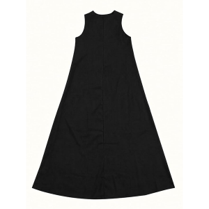 Women's Viscose Sleeveless V-Neck A-Line Maxi Dress Casual Long Dress